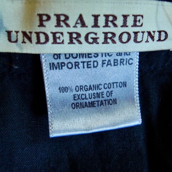 Prairie Underground Black Cloud Raven Hooded Dress Tunic L - Picture 12 of 12